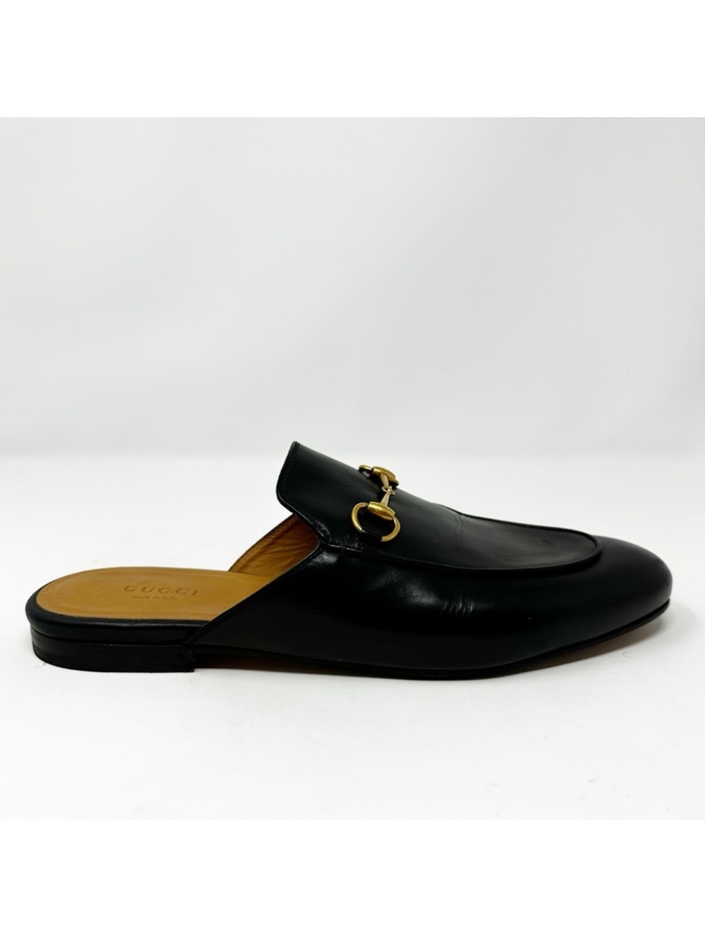 Gucci Black Leather Horsebit Slip-On Loafers - Picture 4 of 8